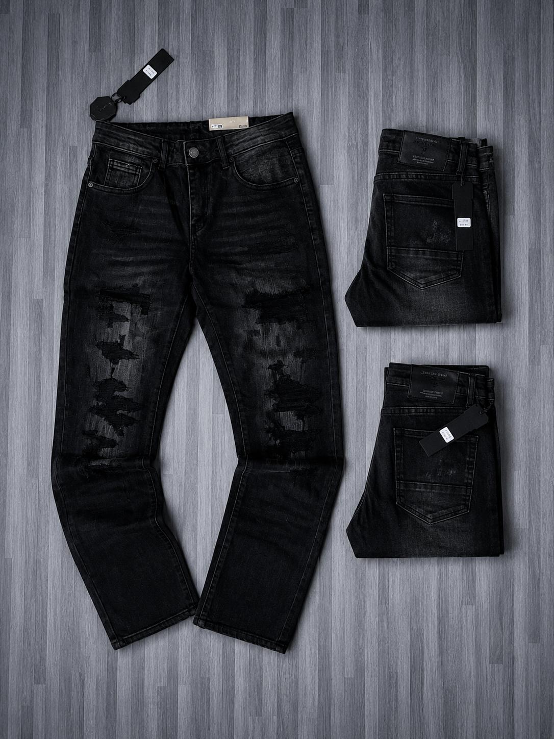 Jeans Negro Premium Destroyed 🦅🇺🇸